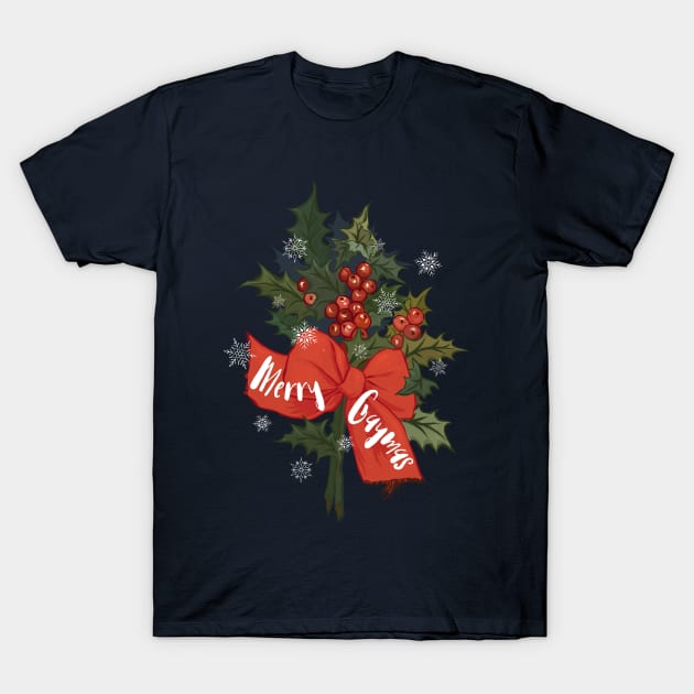 Merry Gaymas T-Shirt by FabulouslyFeminist